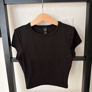 Windsor Classic Black Crop Top
